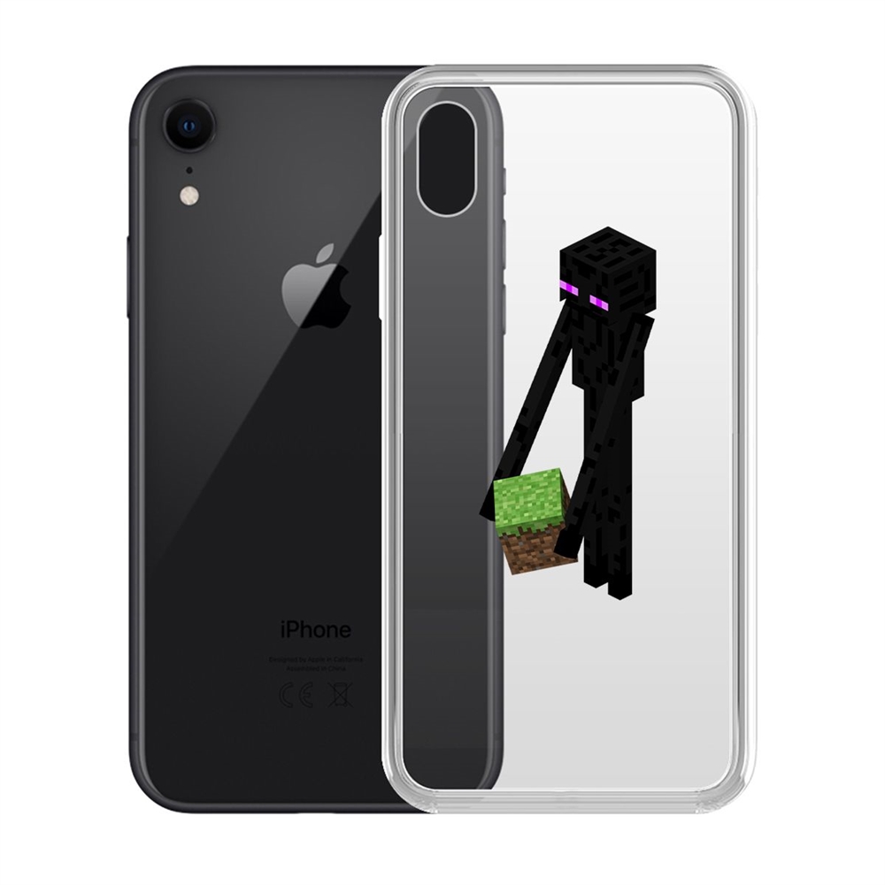 

Чехол-накладка Krutoff Clear Case Эндермен для iPhone XR, Разноцветный