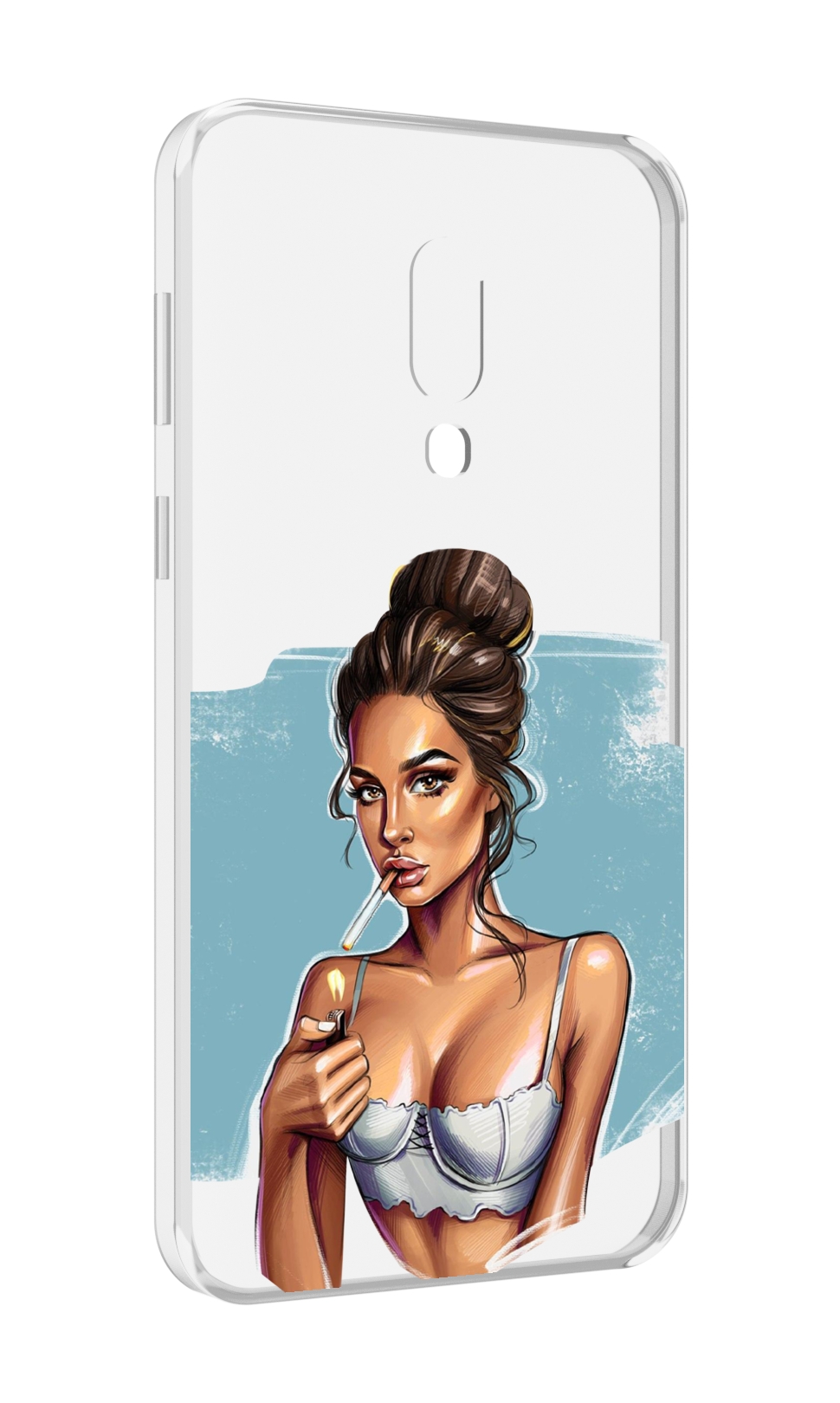 

Чехол MyPads девушка-с-зажигалкой для Meizu 16 Plus / 16th Plus, Прозрачный, Tocco
