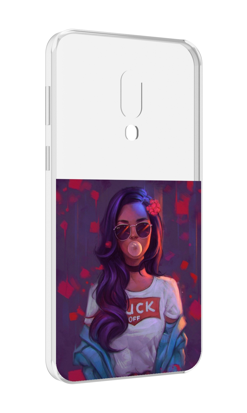 

Чехол MyPads девушка-с-жвачкой женской для Meizu 16 Plus / 16th Plus, Прозрачный, Tocco