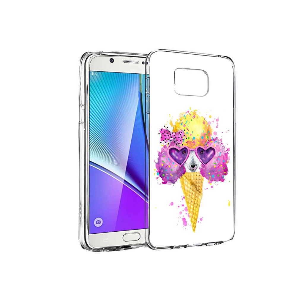 

Чехол MyPads Tocco для Samsung Galaxy Note 5 Рожок, Прозрачный, Tocco
