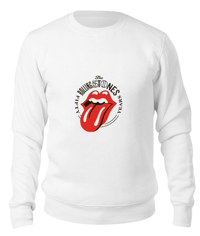 

Свитшот унисекс Printio The rolling stones белый XS, The rolling stones