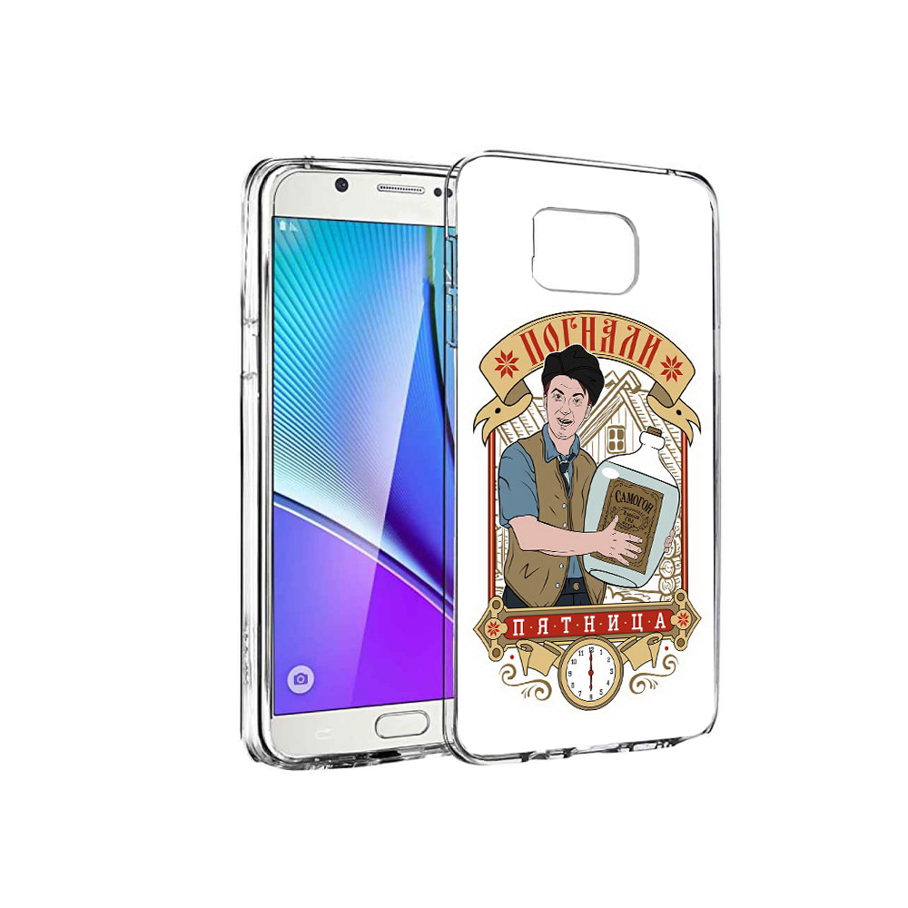 

Чехол MyPads Tocco для Samsung Galaxy Note 5 Погнали пятница, Прозрачный, Tocco