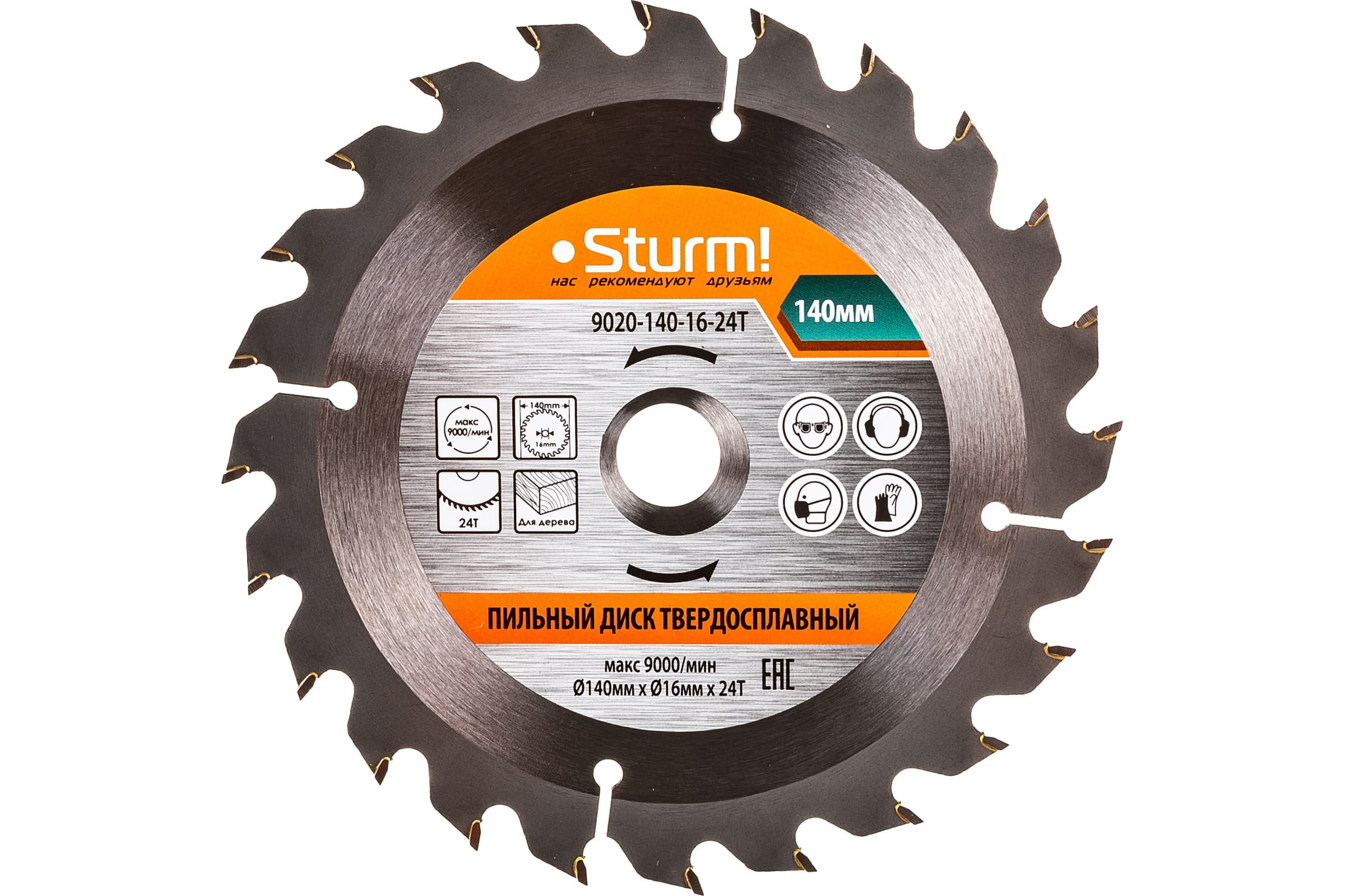 Sturm 9020-140-16-24T Пильный диск