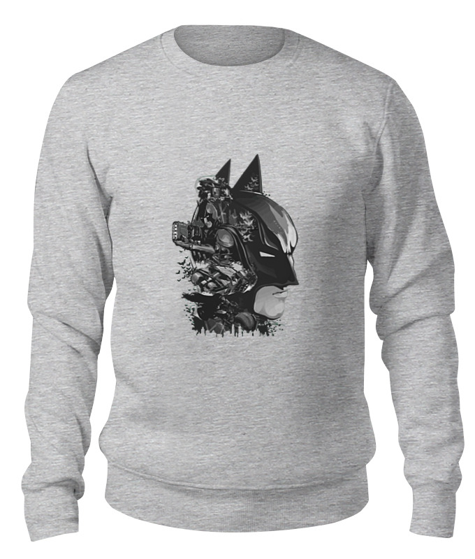 

Свитшот унисекс Printio Бэтмен (batman) серый XS, Бэтмен (batman)