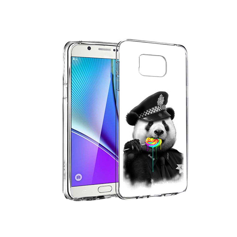 

Чехол MyPads Tocco для Samsung Galaxy Note 5 Панда полиция, Прозрачный, Tocco