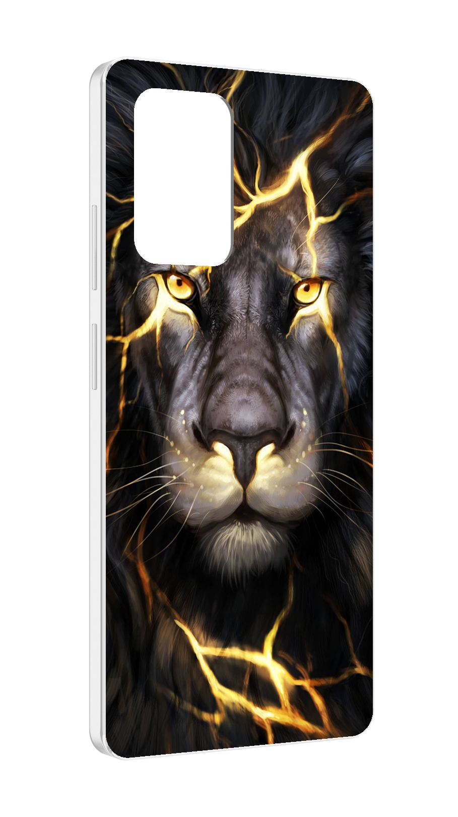 

Чехол MyPads Светящийся-лев мужской для ZTE Blade V40 Pro, Tocco