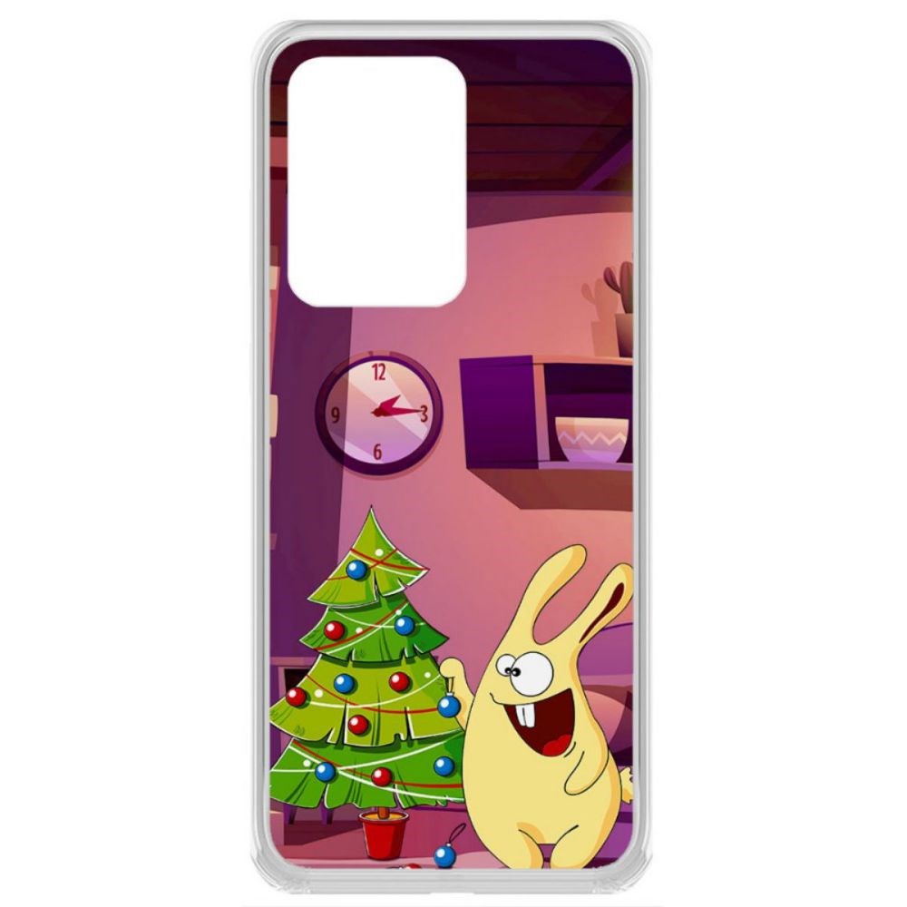 

Чехол-накладка Krutoff Clear Case Кролик для Samsung Galaxy S20 Ultra (G988)