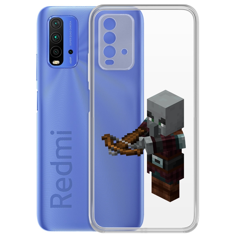 

Чехол-накладка Krutoff Clear Case Разбойник для Xiaomi Redmi 9T, Разноцветный