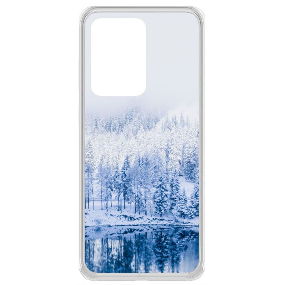 фото Чехол-накладка krutoff clear case зимняя река для samsung galaxy s20 ultra (g988)