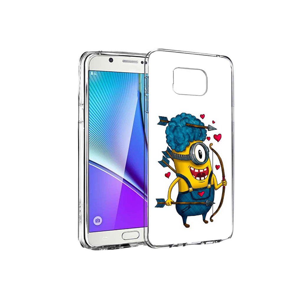 

Чехол MyPads Tocco для Samsung Galaxy Note 5 Миньон купидон, Прозрачный, Tocco