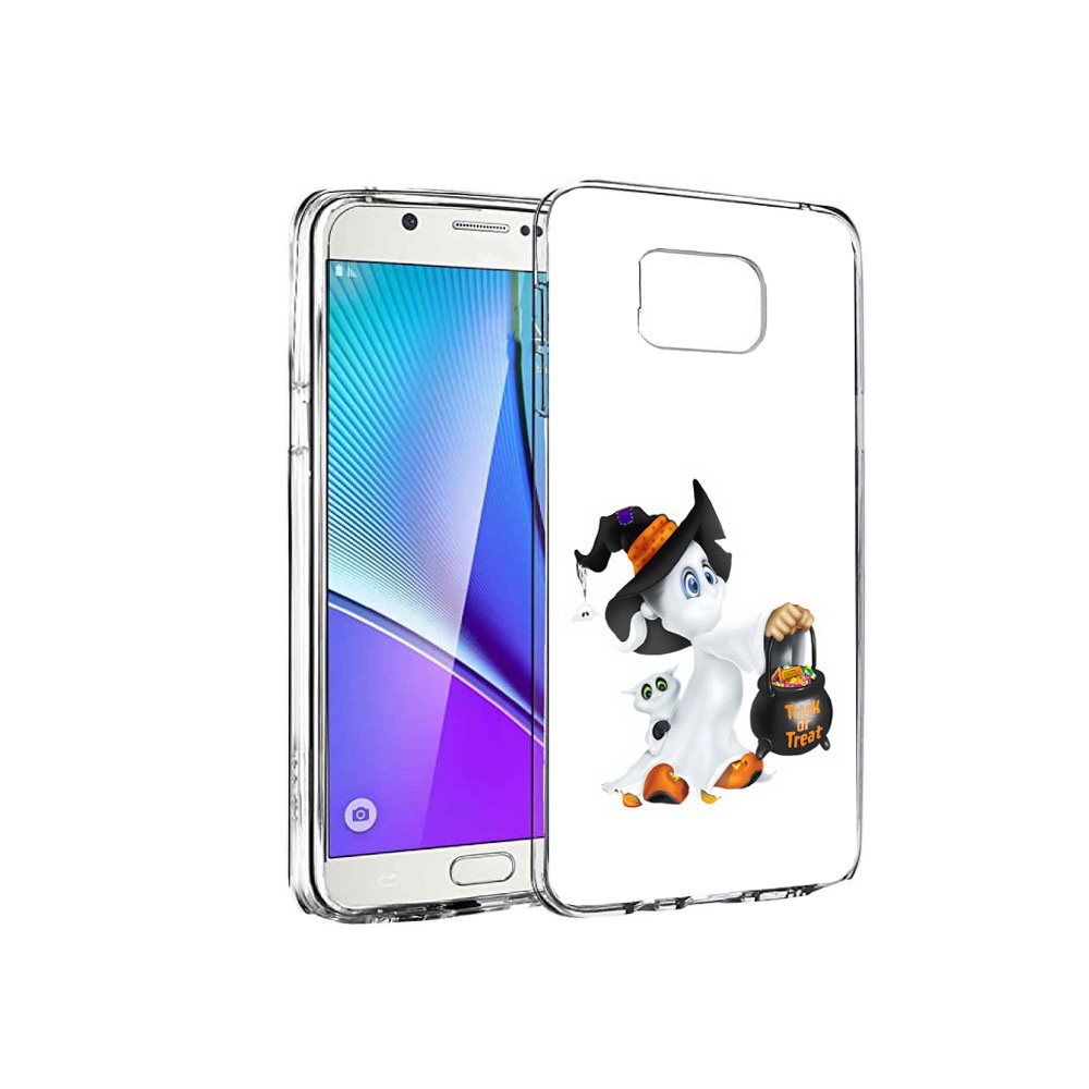 

Чехол MyPads Tocco для Samsung Galaxy Note 5 Маленький призрак, Прозрачный, Tocco