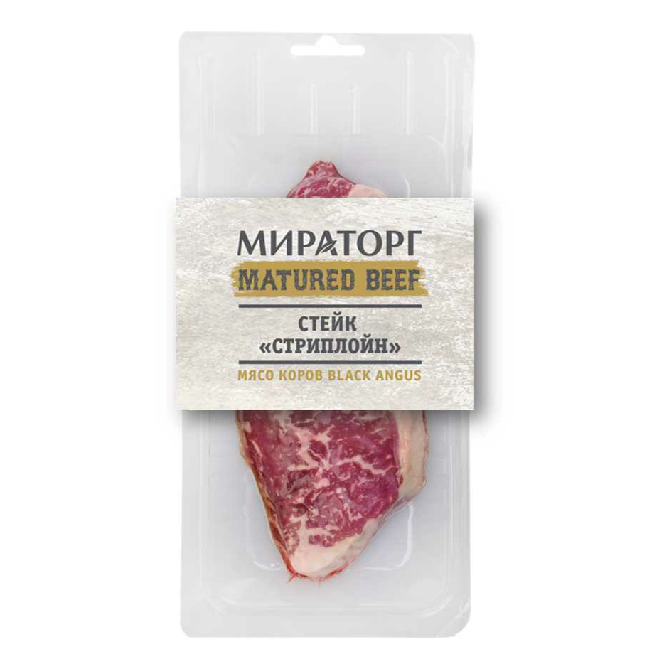 Стейк стриплойн из говядины Matured Beef мякоть Мираторг замороженный 200 г