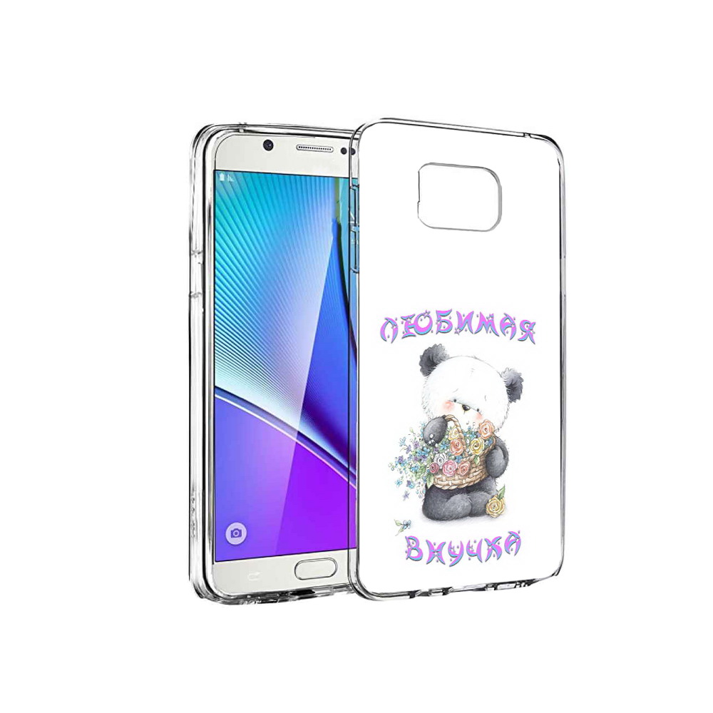 

Чехол MyPads Tocco для Samsung Galaxy Note 5 Любимая внучка, Прозрачный, Tocco