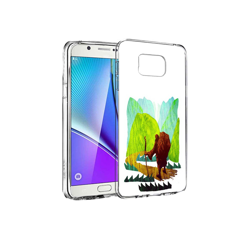 

Чехол MyPads Tocco для Samsung Galaxy Note 5 Лесная тропа, Прозрачный, Tocco