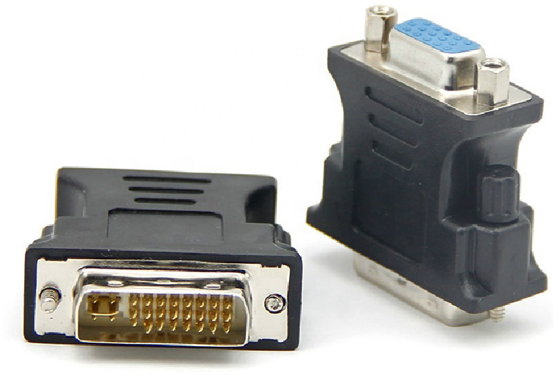 

Переходник GSMIN RT-80 DVI (24+5) (M) - VGA (F) (Black)