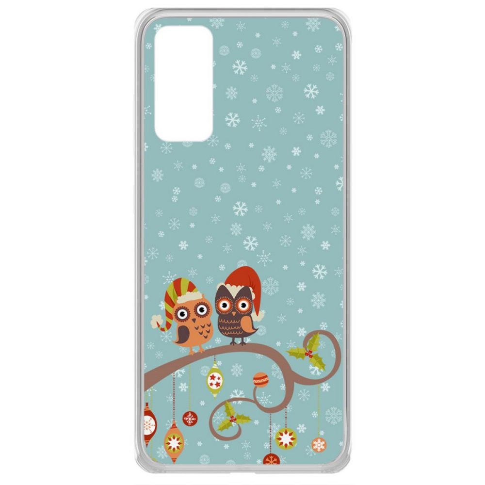 

Чехол-накладка Krutoff Clear Case Совушки для Samsung Galaxy S20