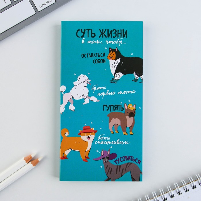 

Книжка стикеров с отрывными листами Суть жизни, Голубой