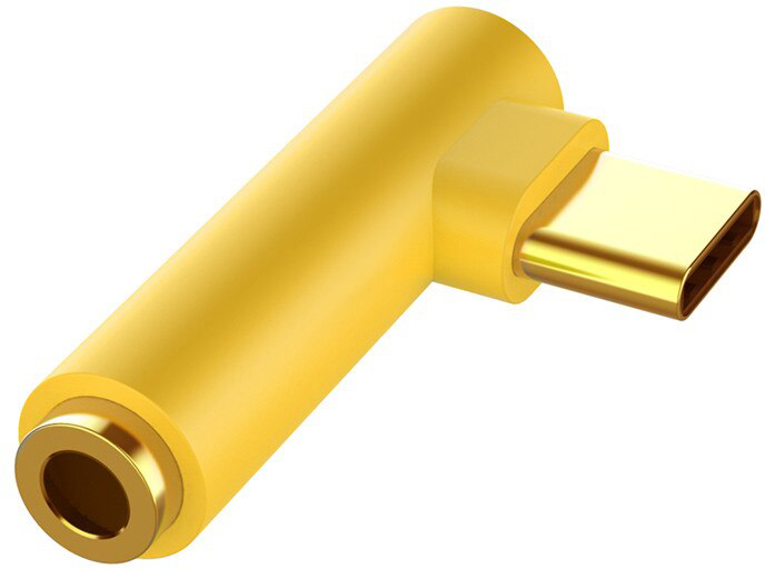 

Переходник GSMIN AX-01 Type-C (M) - Mini Jack 3.5 мм (F) (Желтый)