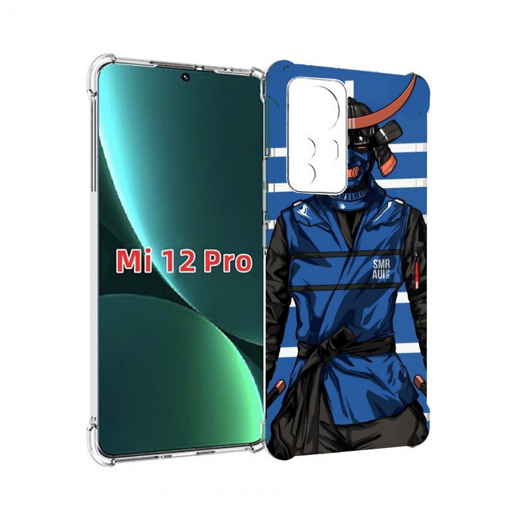 

Чехол MyPads самурай в синей форме для Xiaomi 12S Pro, Прозрачный, Tocco
