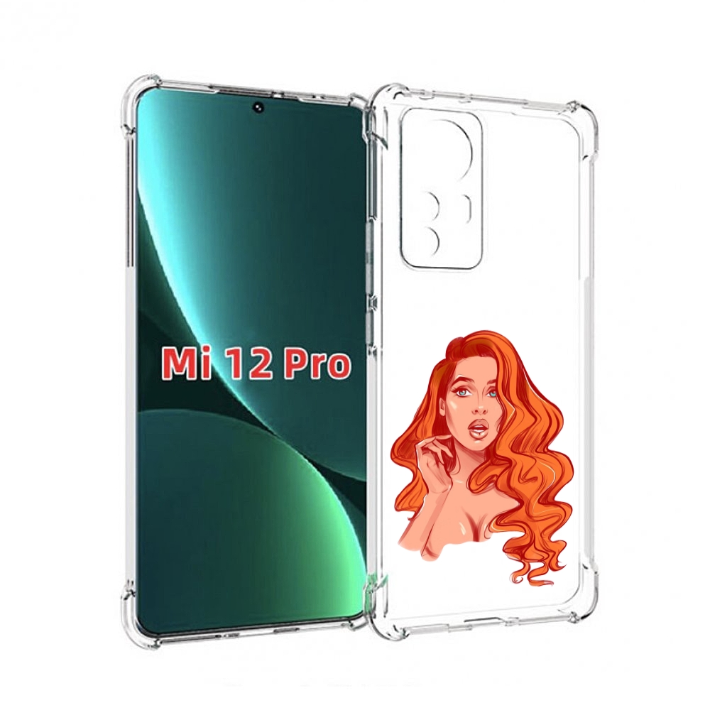 

Чехол MyPads рыжая-девушка-модельной-внешности женский для Xiaomi 12S Pro, Прозрачный, Tocco