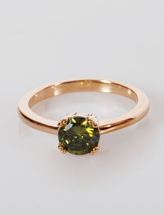 

Кольцо из бижутерного сплава р.16 Lotus Jewelry 3019R-04pd, хризолит, 3019R-04pd