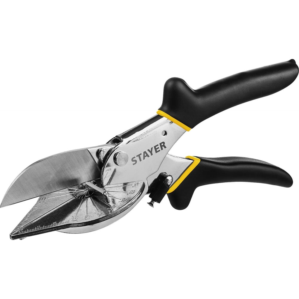 Stayer ножницы угловые для пластмассовых и резиновых профилей 23373-1_z01 угловые ножницы для пластмассовых и резиновых профилей kraftool