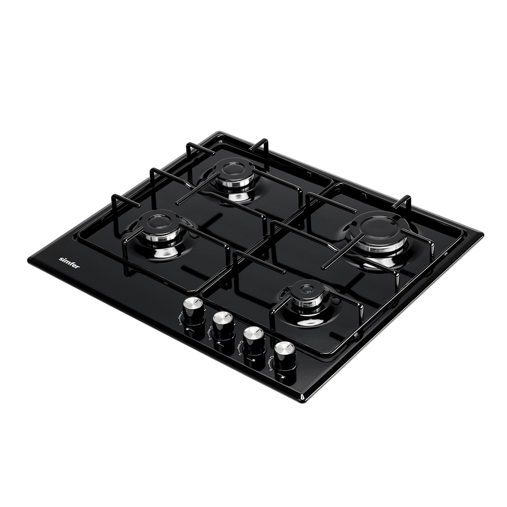 

Встраиваемая варочная панель газовая Simfer H60V40B470 Black, H60V40B470