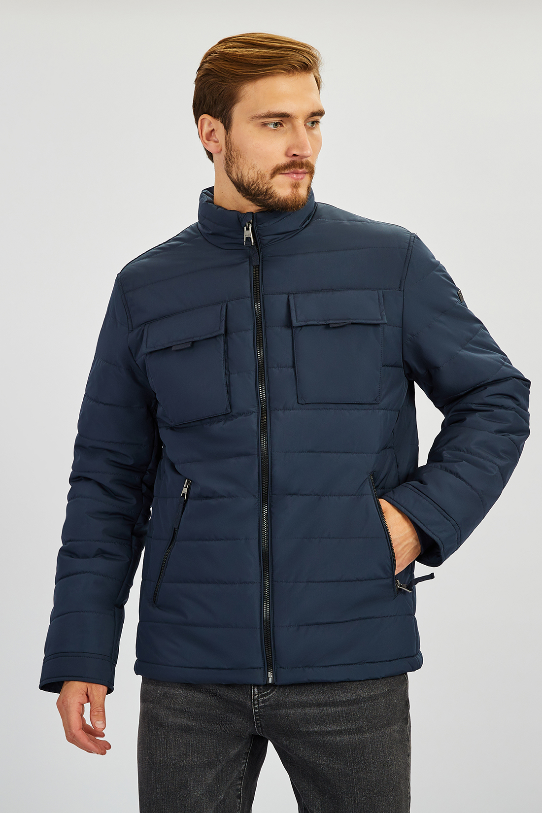 

Куртка мужская Baon B5322510 синяя XXL, Синий, B5322510