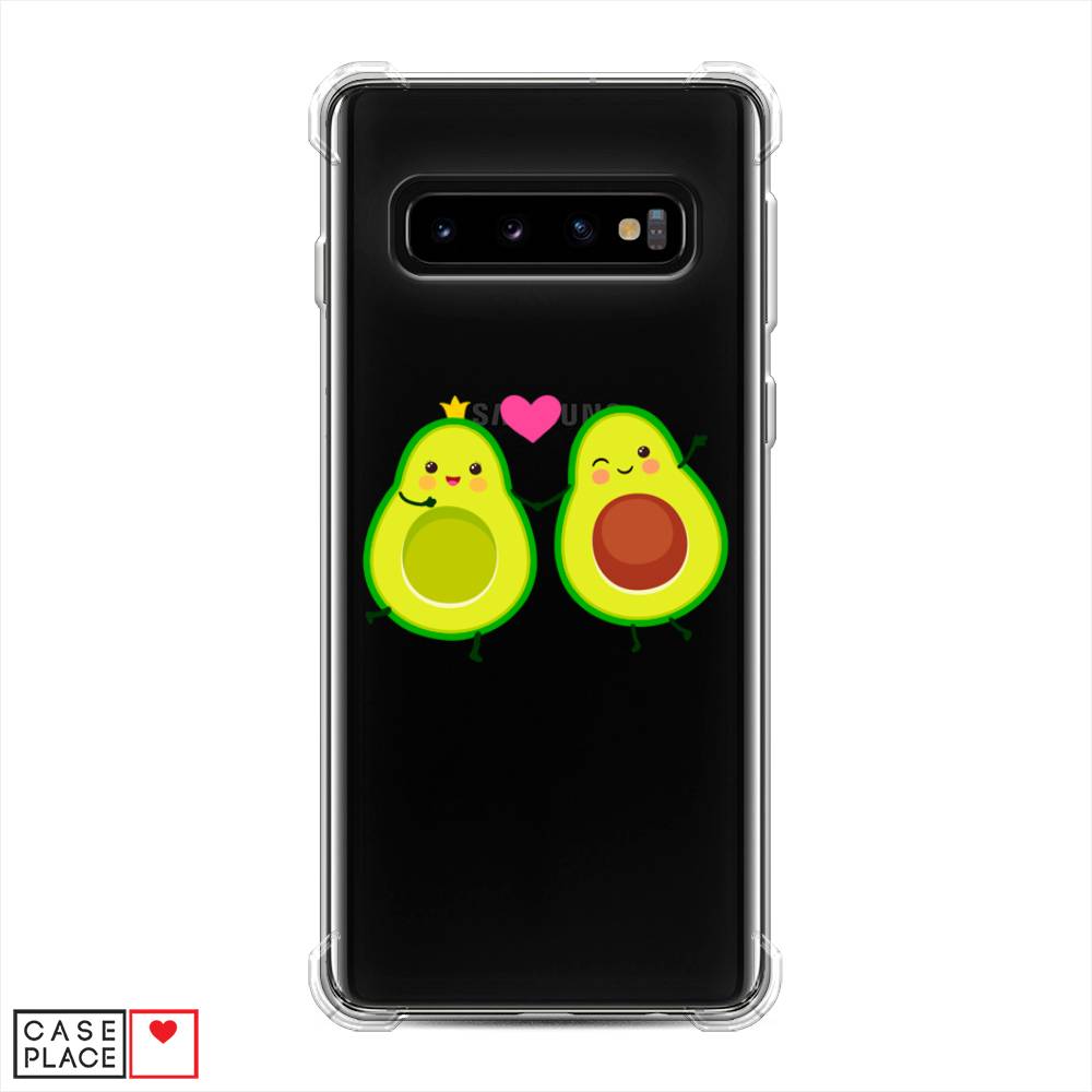 фото Противоударный силиконовый чехол "авокадо любят" на samsung galaxy s10 awog