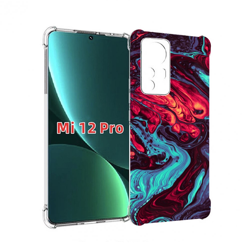 

Чехол MyPads разбавленная краска для Xiaomi 12S Pro, Прозрачный, Tocco