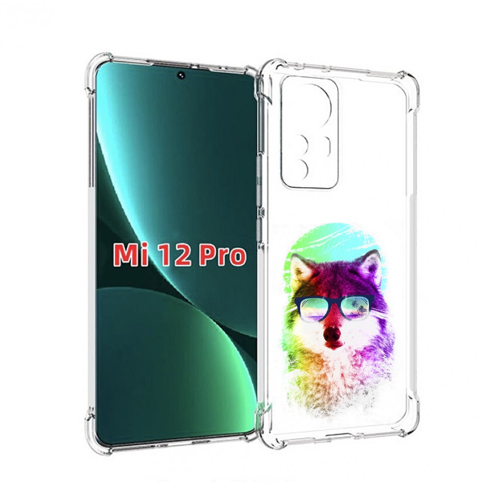 

Чехол MyPads радужный волк детский для Xiaomi 12S Pro, Прозрачный, Tocco