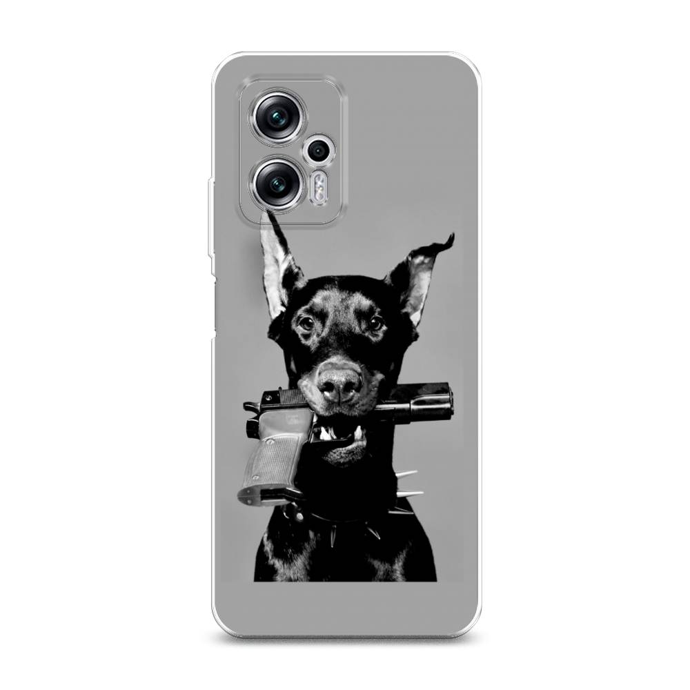 

Силиконовый чехол "Доберман" на Xiaomi Poco X4 GT, Разноцветный, 315450-1