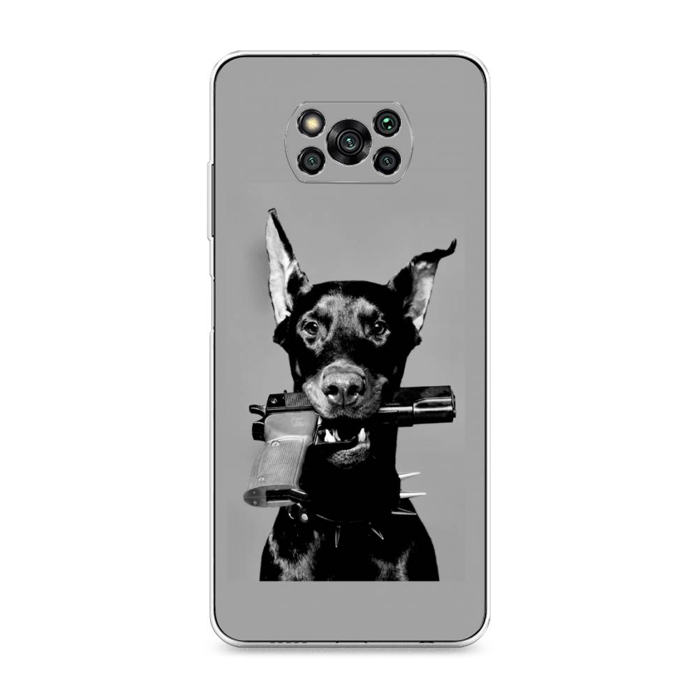 

Силиконовый чехол "Доберман" на Xiaomi Poco X3 Pro, Разноцветный, 310650-1