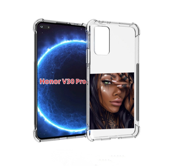 

Чехол бампер MyPads девушка-с-зелеными-глазами-яркими для Huawei, Прозрачный, Tocco