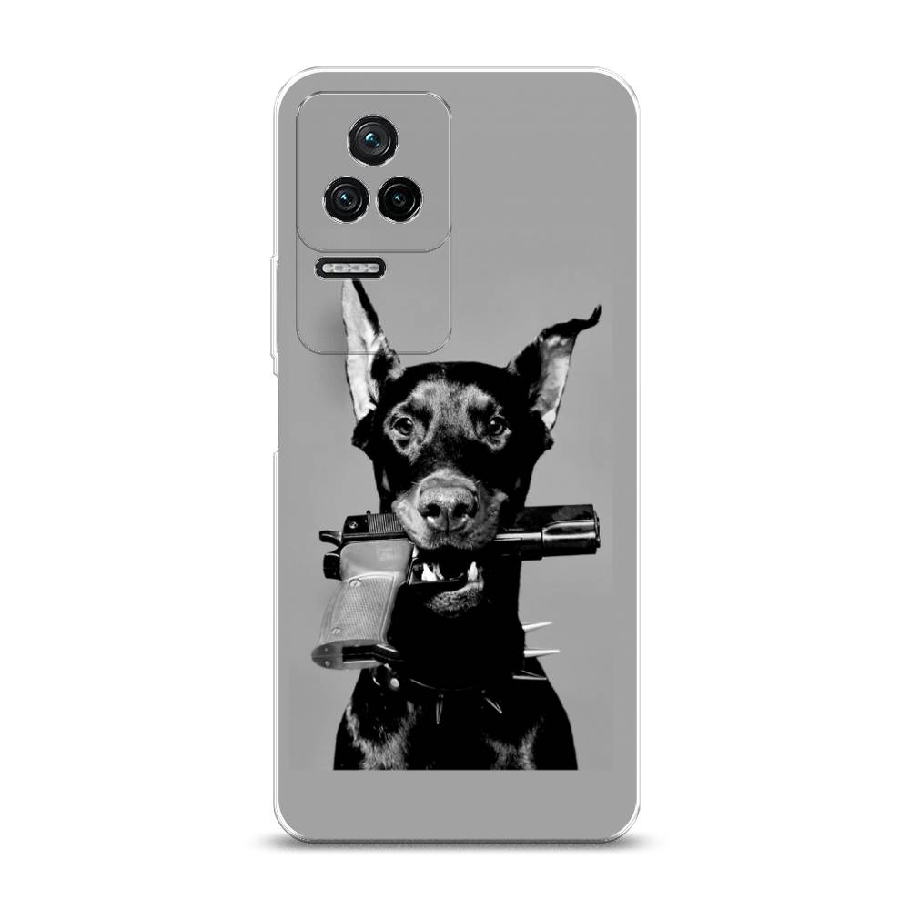 

Силиконовый чехол "Доберман" на Xiaomi Poco F4, Доберман