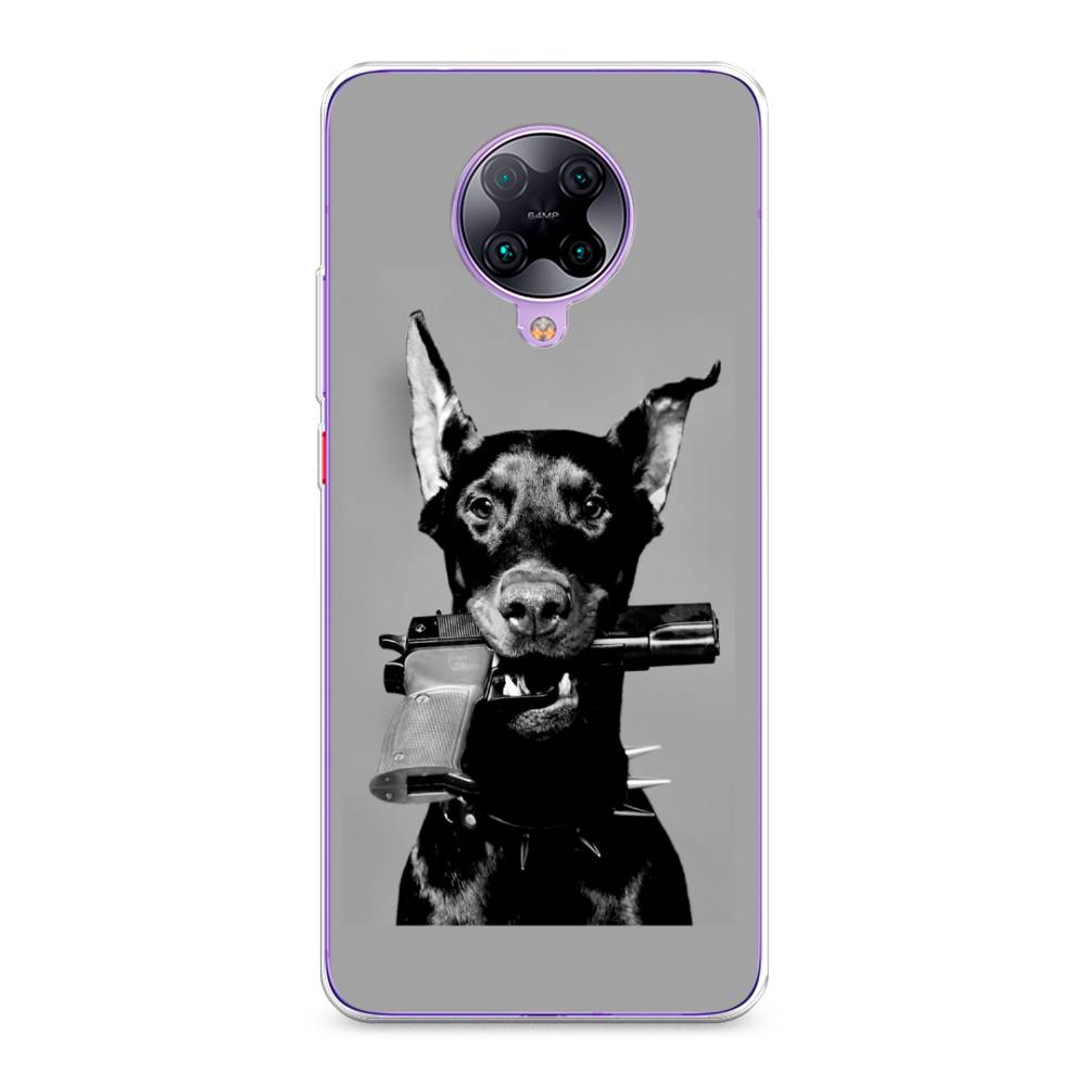 

Силиконовый чехол "Доберман" на Xiaomi Poco F2 Pro, Доберман