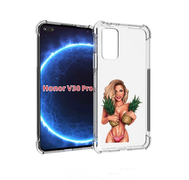 

Чехол бампер MyPads девушка-с-ананасами женский для Honor, Прозрачный, Tocco