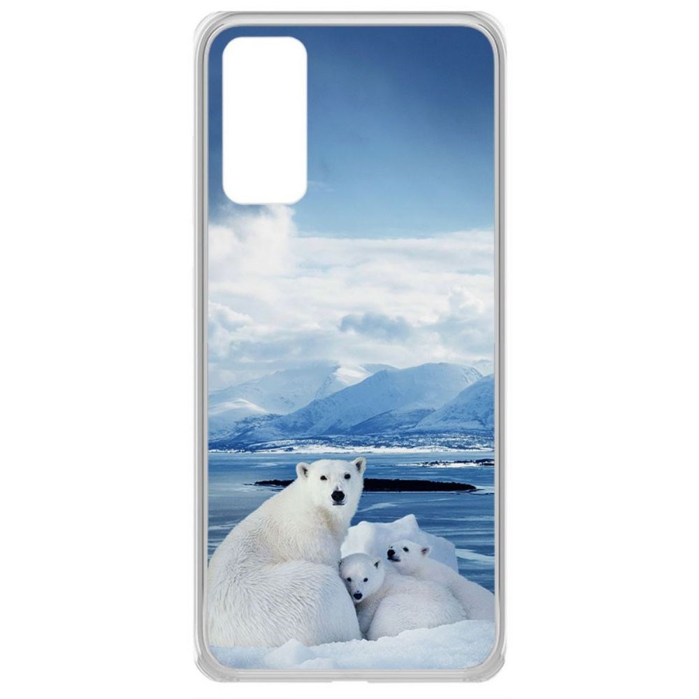 

Чехол-накладка Krutoff Clear Case Полярные медведи для Samsung Galaxy S20
