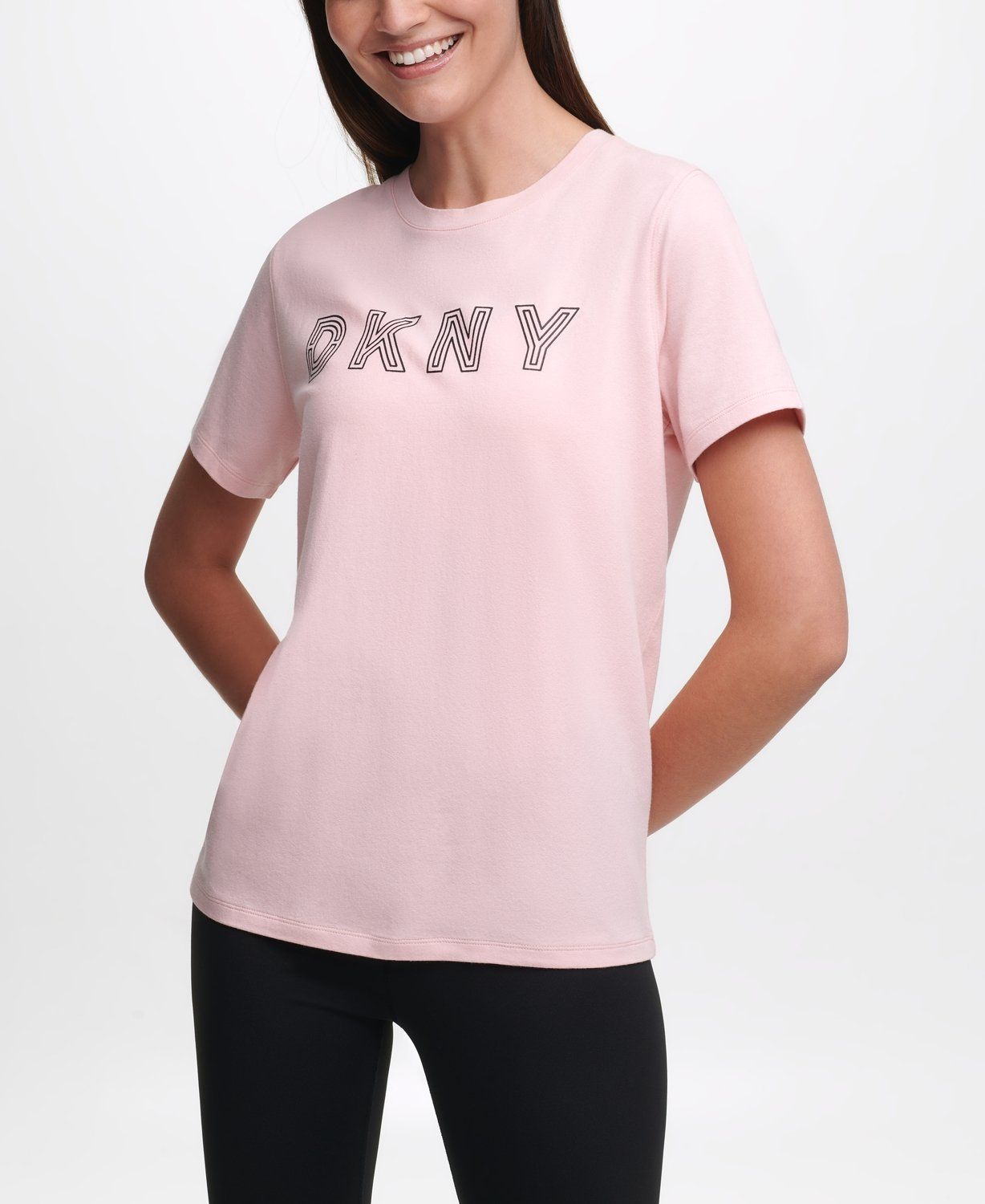 

Футболка женская DKNY DP0T7440 розовая L, DP0T7440