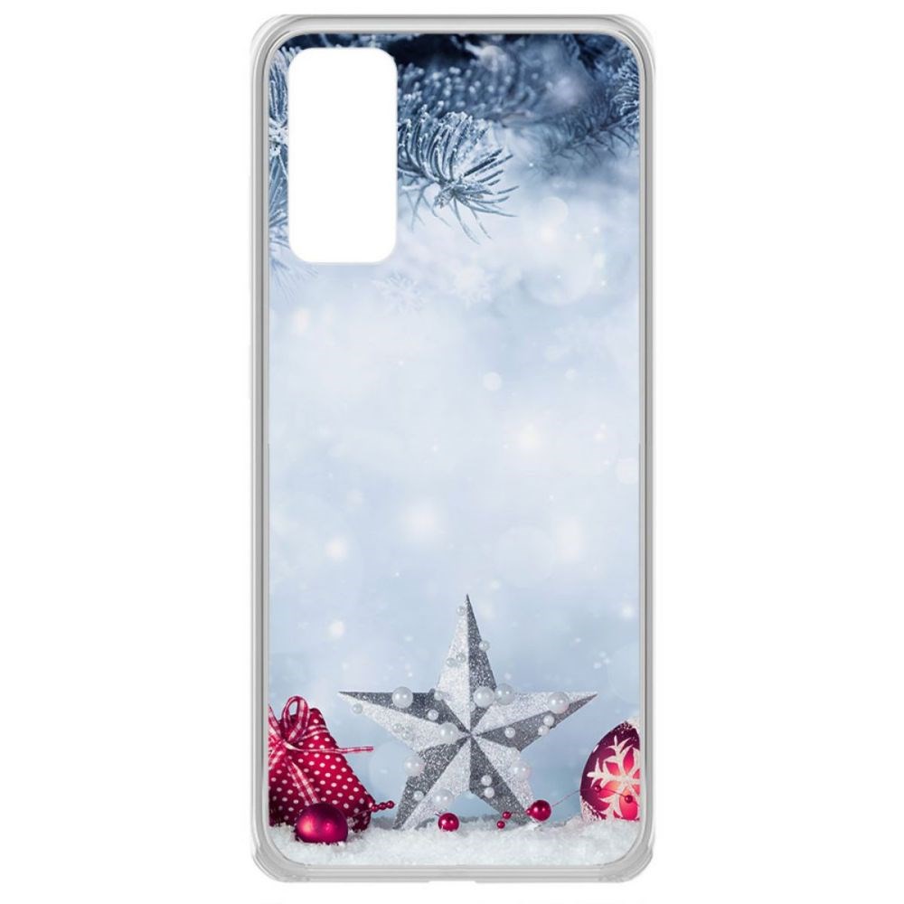 

Чехол-накладка Krutoff Clear Case Новогодняя звезда для Samsung Galaxy S20