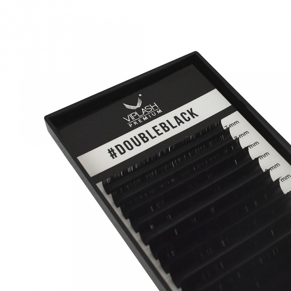 

Ресницы Viplash Doubleblack 16 линий D+ 0.10 7-13, Черный