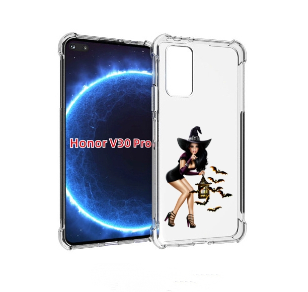 

Чехол бампер MyPads девушка-ведьма женский для Honor V30, Прозрачный, Tocco