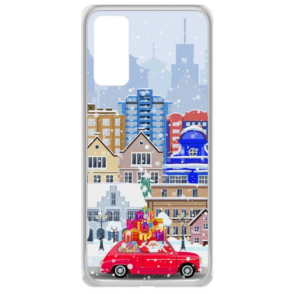 

Чехол-накладка Krutoff Clear Case Везем подарки для Samsung Galaxy S20