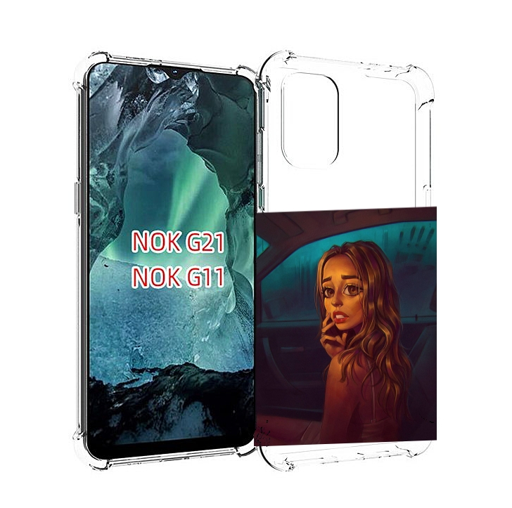 

Чехол Mypads Пуп-Невесты Женский Для Nokia G11/G21, Прозрачный, Tocco