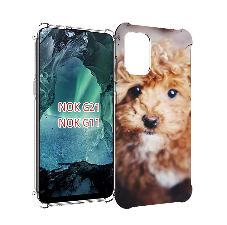 

Чехол Mypads Пудель Для Nokia G11/G21, Прозрачный, Tocco