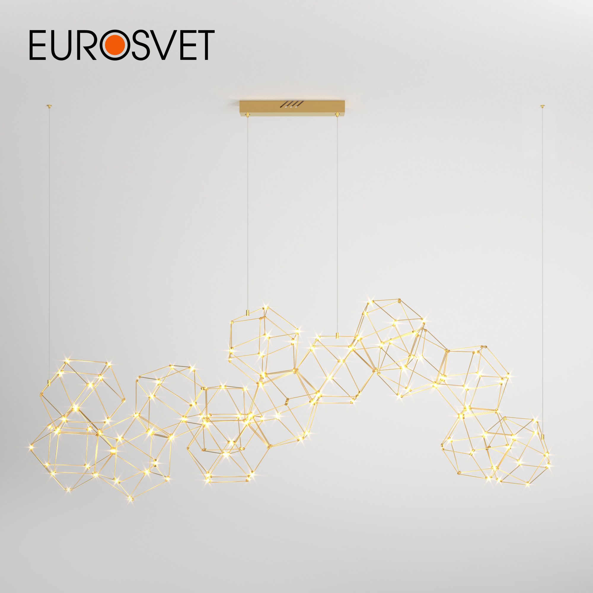 

Подвесной светодиодный светильник Eurosvet Uma 90168/14 59W 3000К медь, Uma