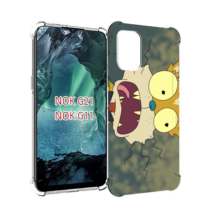 

Чехол Mypads Пугливый Кот Для Nokia G11/G21, Прозрачный, Tocco