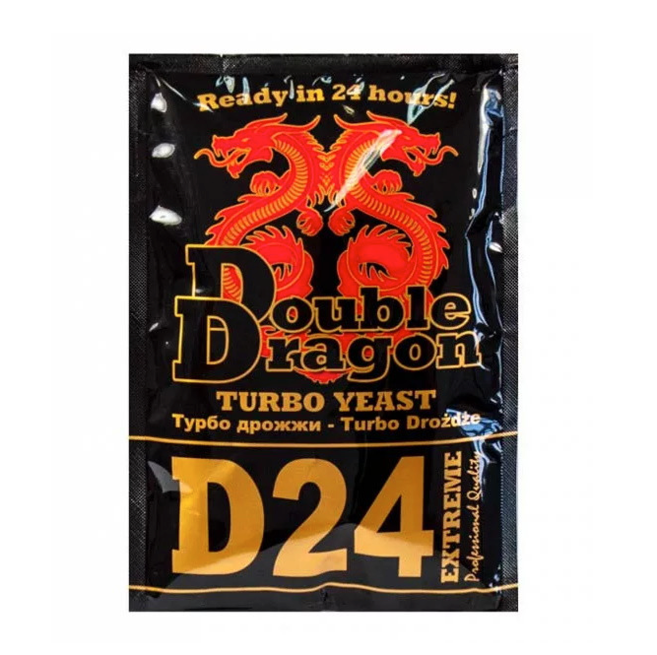 

Дрожжи спиртовые Double Dragon D24 Extreme Turbo, 178 г х 2 шт, D24 Extreme Turbo