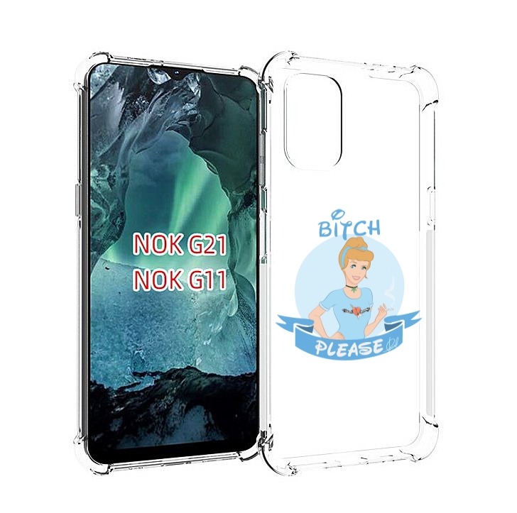 

Чехол Mypads Принцесса-Эльза Женский Для Nokia G11/G21, Прозрачный, Tocco