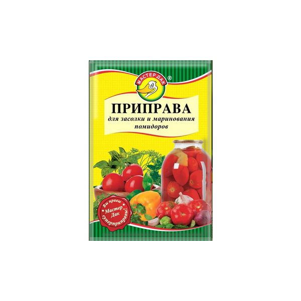 

Приправа Мастер Дак для засолки и маринования помидоров 30 г